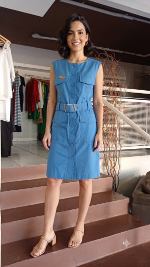 Vestido P Ariely Elva Azul