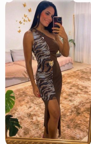 Vestido mix Vanessa Lima