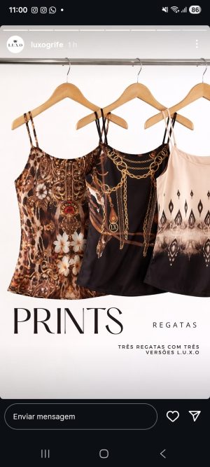 Regata Sublimada Estampada M e G